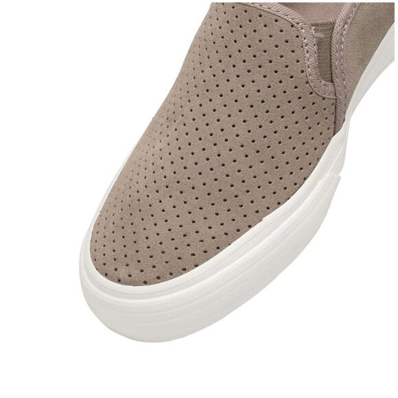 Womens Keds Double Decker Perf Suede Slip On Sneaker, Size 9.5B, Taupe - Picture 11 of 11